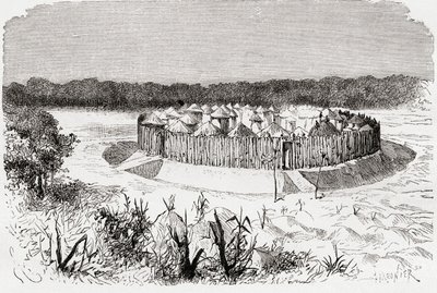 The village of Combo-Combo, Central Africa, from 